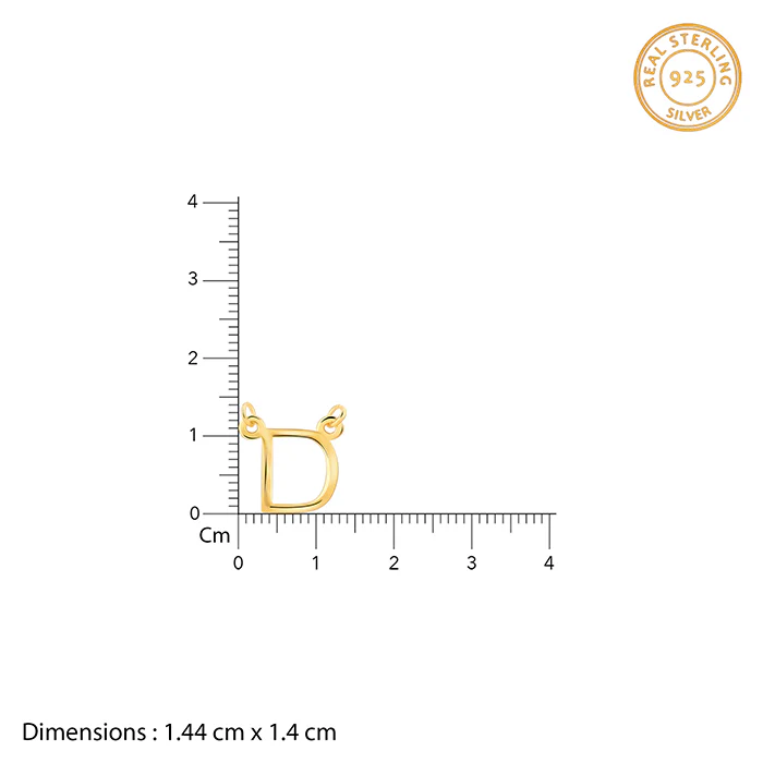 Golden Personalised Initial Necklace - Image 4