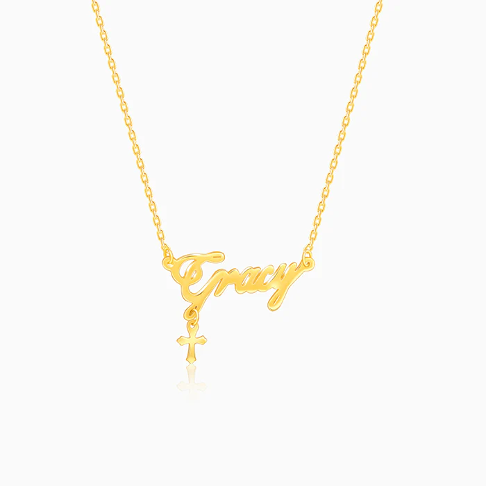 Golden Personalised Eternal Necklace - Image 8