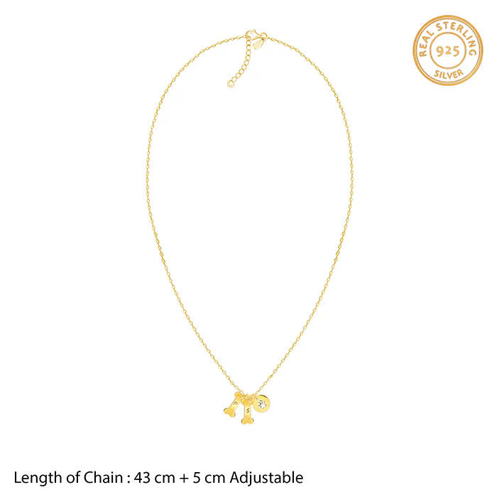 Golden Personalised Pet Lover Necklace - Image 6