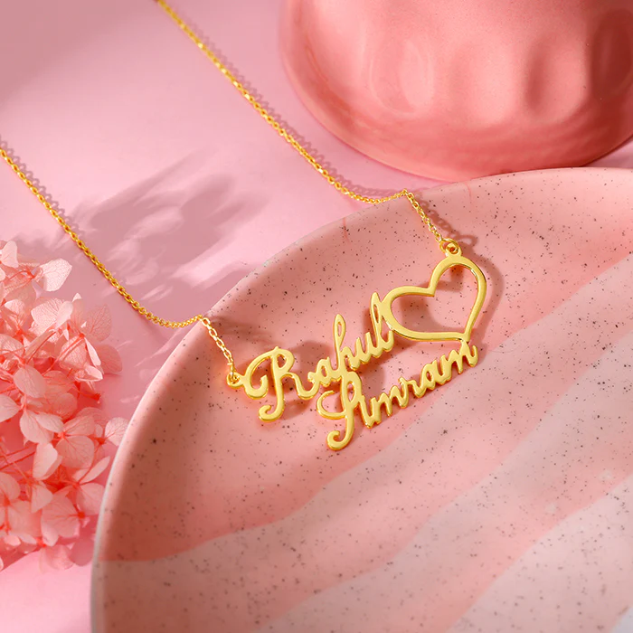 Golden Personalised Precious Sweetheart Pendant - Image 3