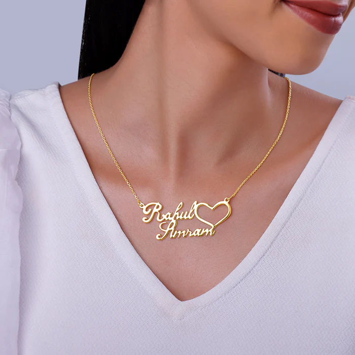 Golden Personalised Precious Sweetheart Pendant - Image 4