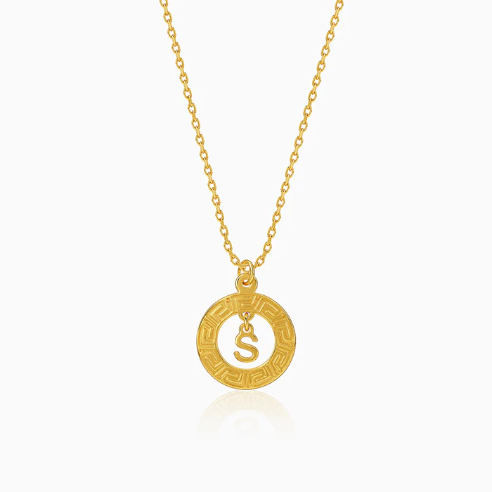 Golden Personalised The Letter Initial Necklace - Image 2