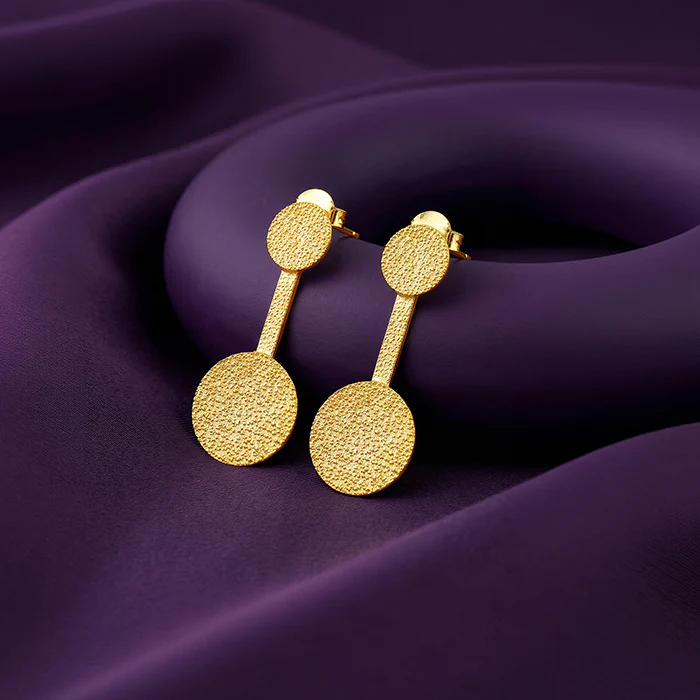 Golden Prism Axis Earrings - Image 2