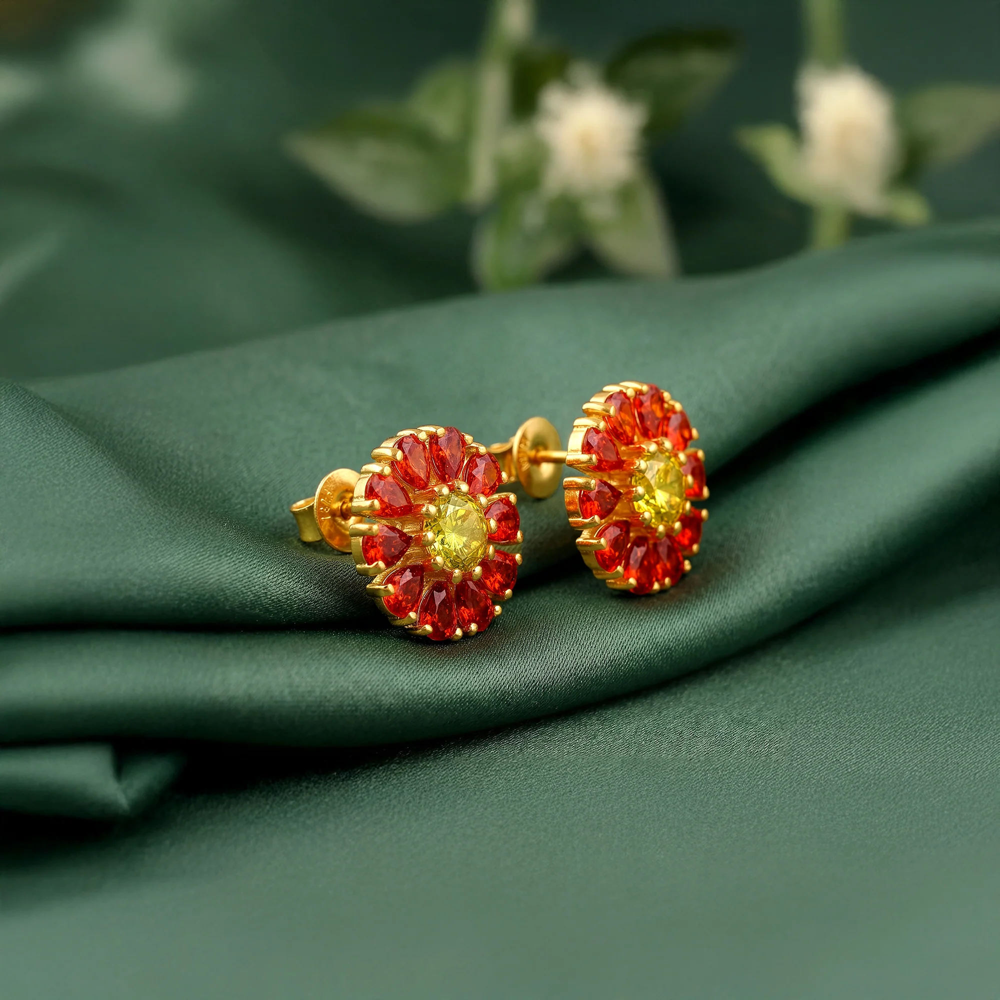 Golden Radha Earrings - Image 2