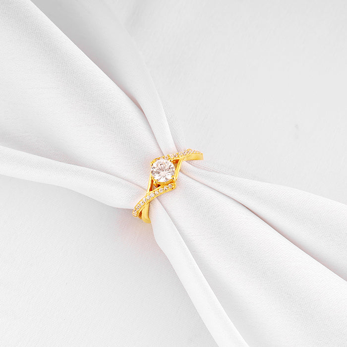Golden Rhomboid Ring - Image 2