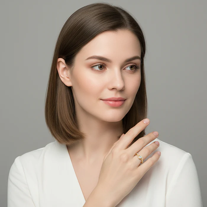 Golden Rhomboid Ring - Image 5