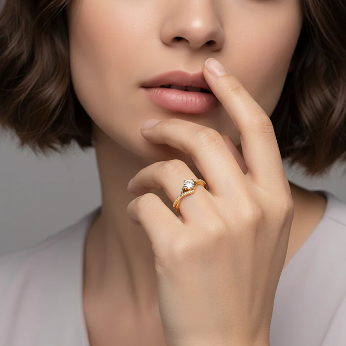 Golden Rhomboid Ring - Image 7