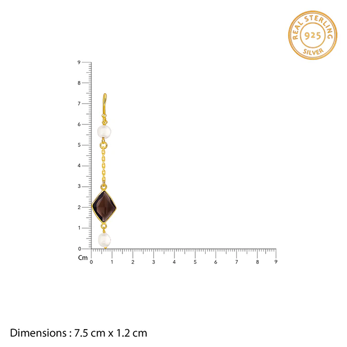 Golden Saoirse Dangler Earrings - Image 5