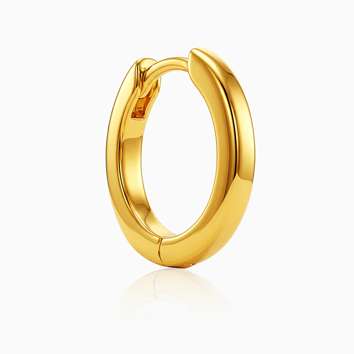 Golden Shine Hoop Earrings - Image 4