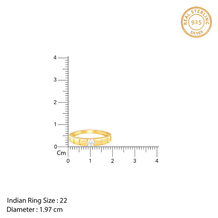 Golden Signature Stone Ring For Him - Image 7