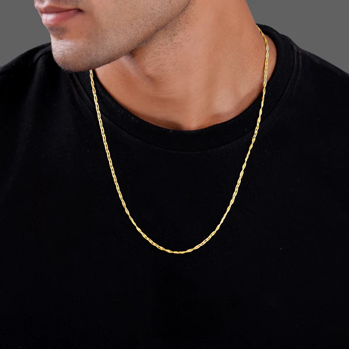 Golden Singapore Chain For Him - Image 3