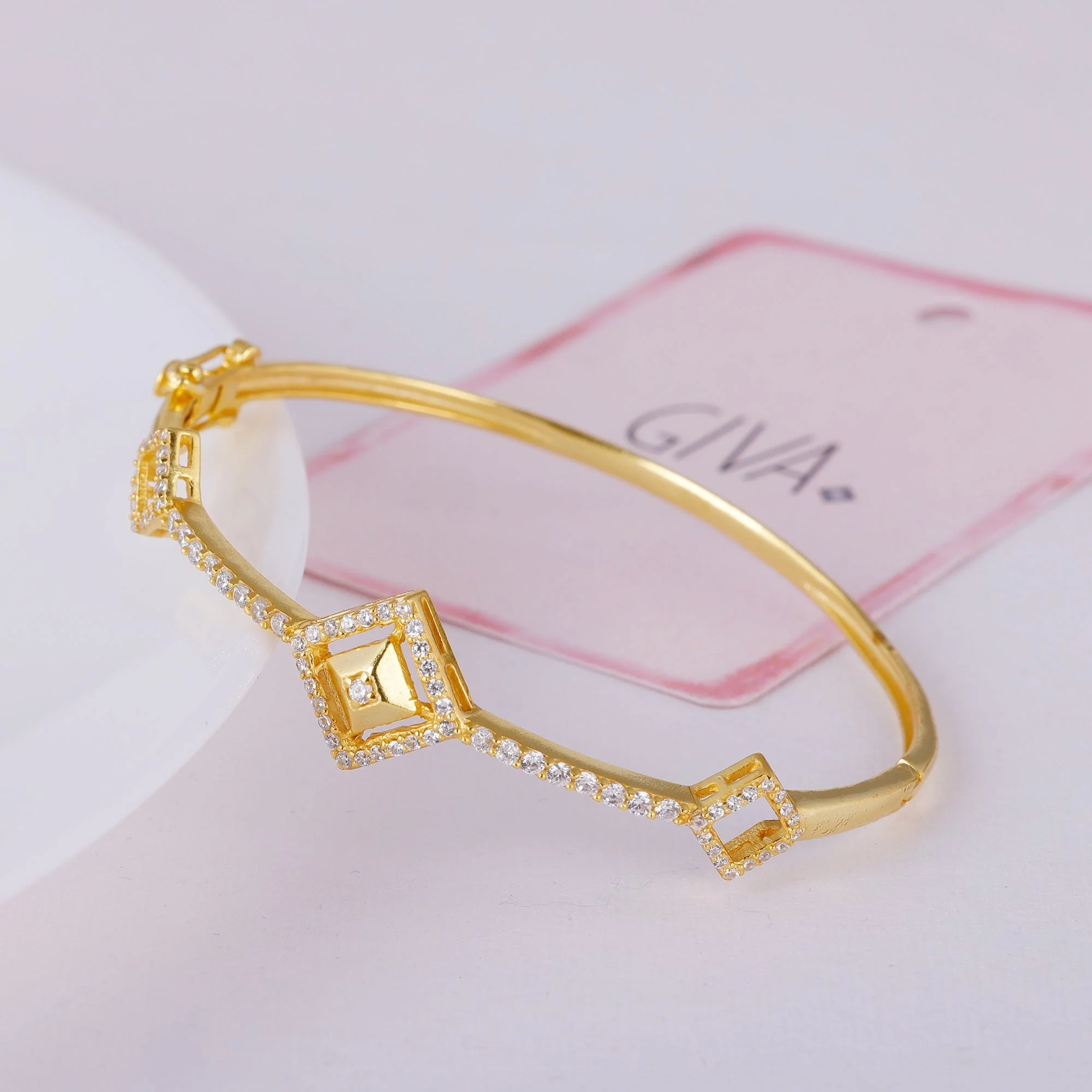 Golden Square Prism Signature Bracelet - Image 2
