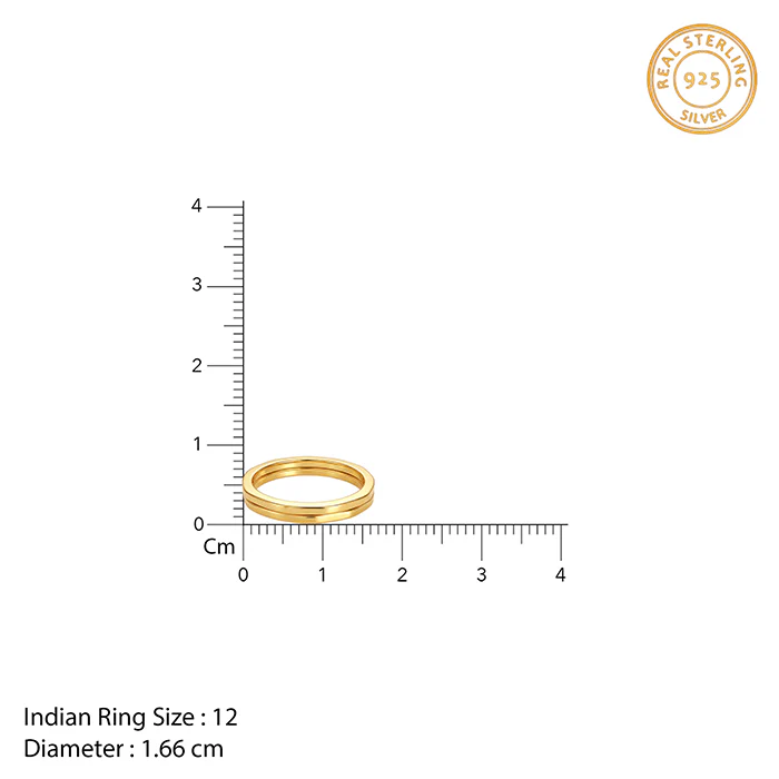 Golden Stack Rings (Size 12) - Image 6