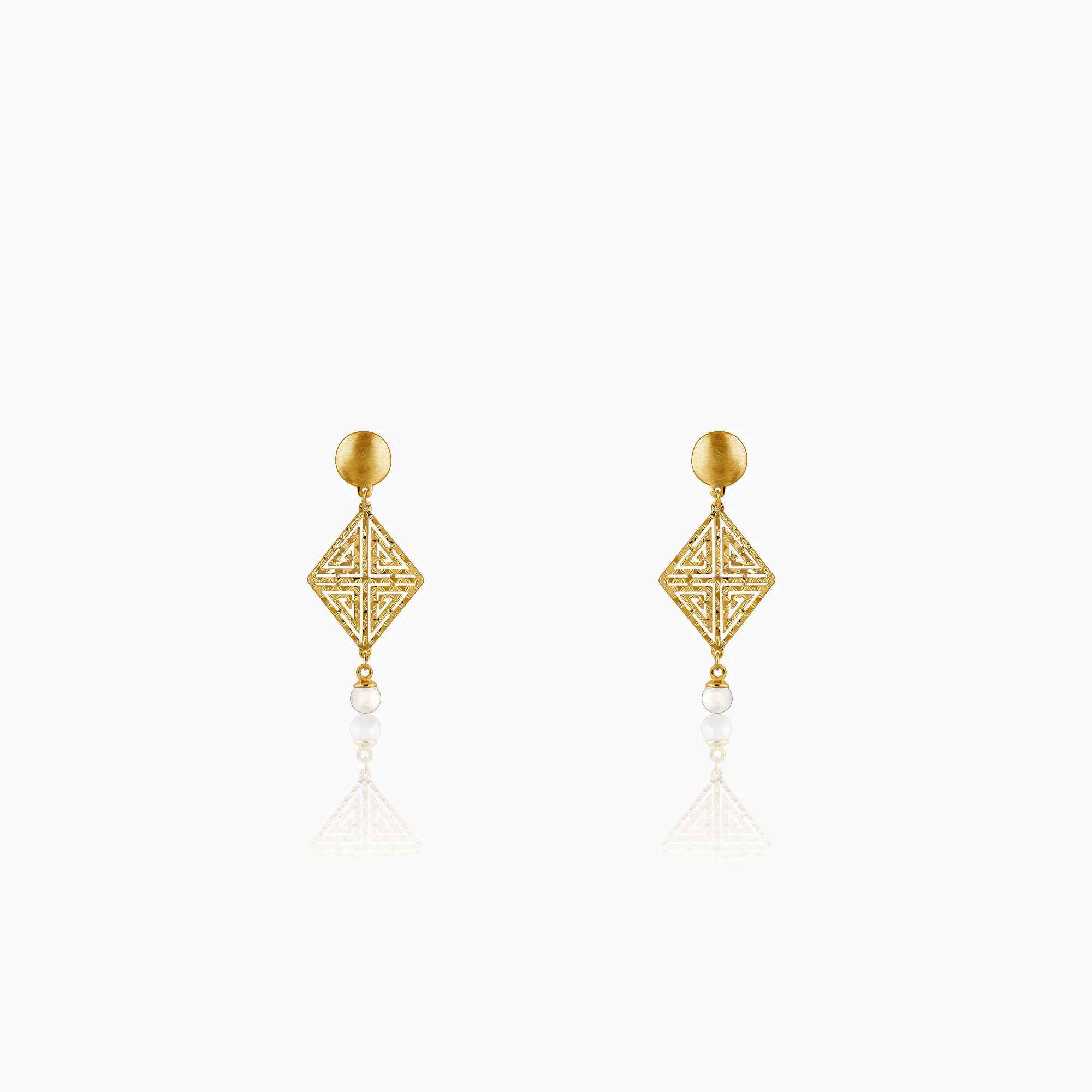 Golden Stay With Me Earrings - Image 3