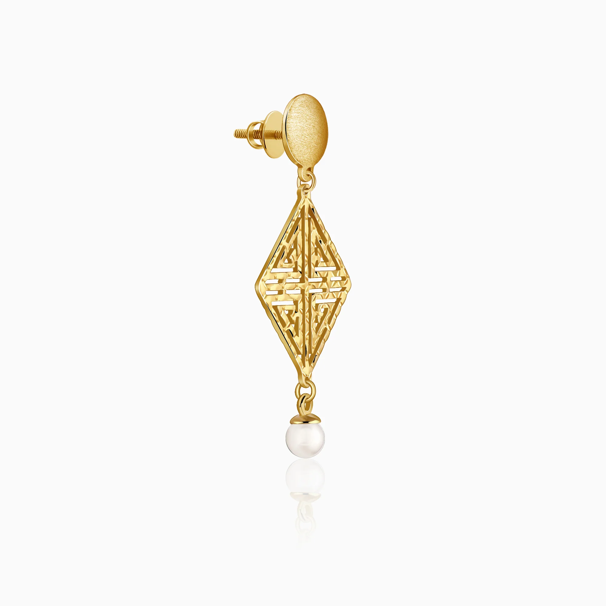 Golden Stay With Me Earrings - Image 4
