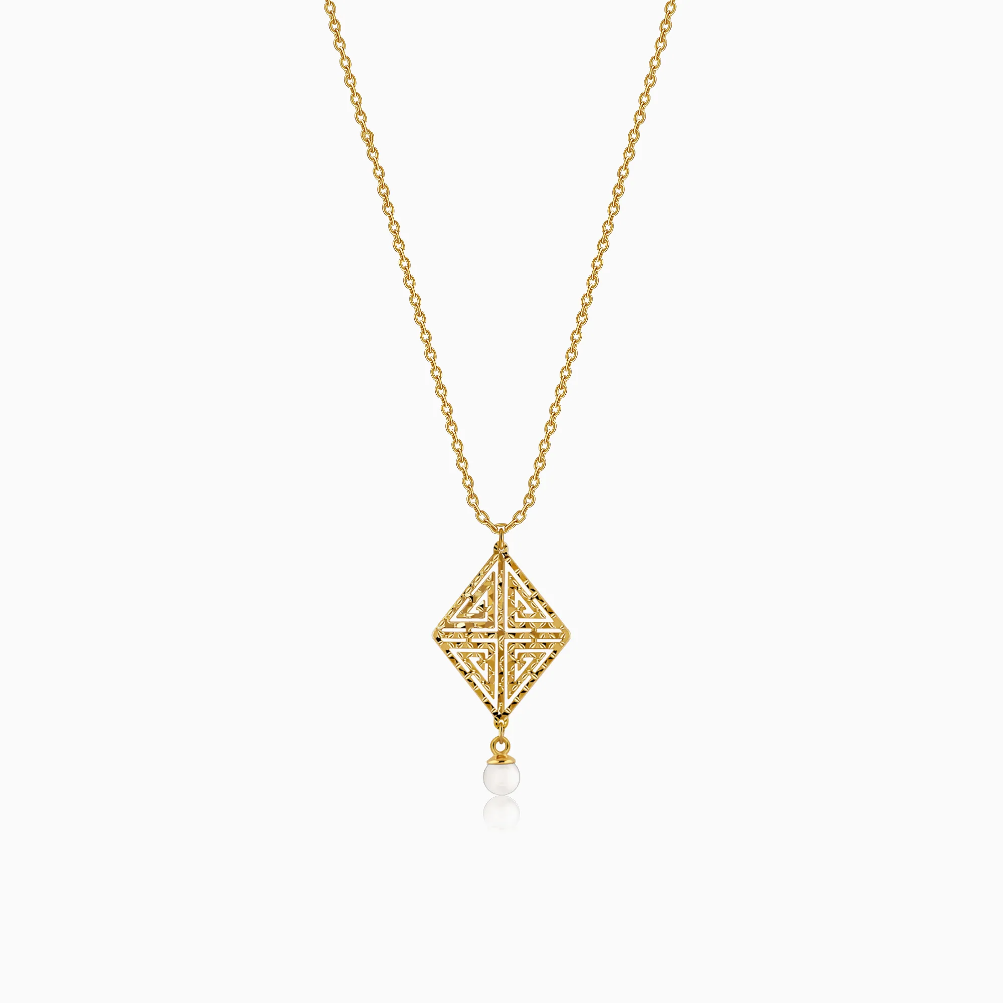 Golden Stay With Me Pendant With Link Chain - Image 3