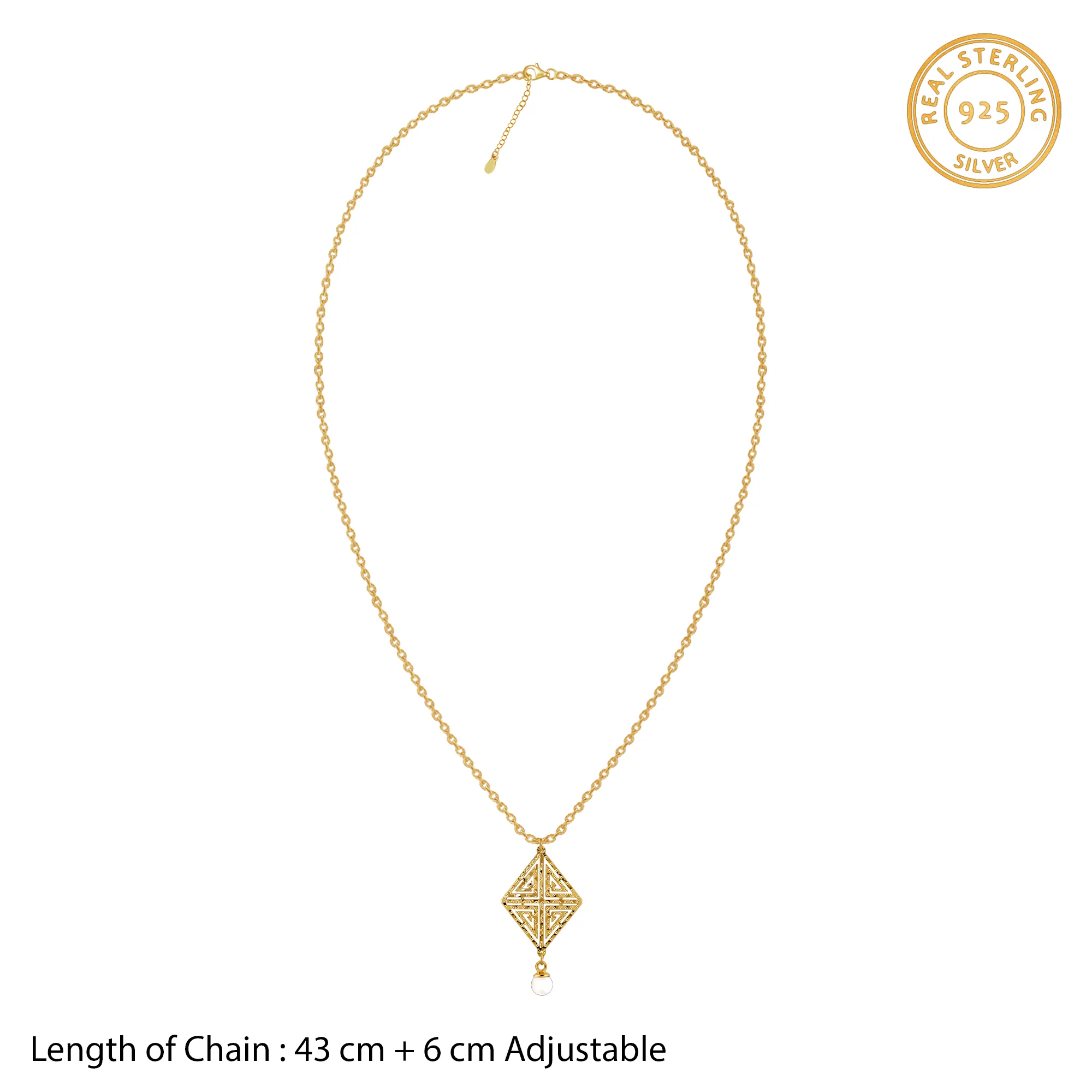 Golden Stay With Me Pendant With Link Chain - Image 6