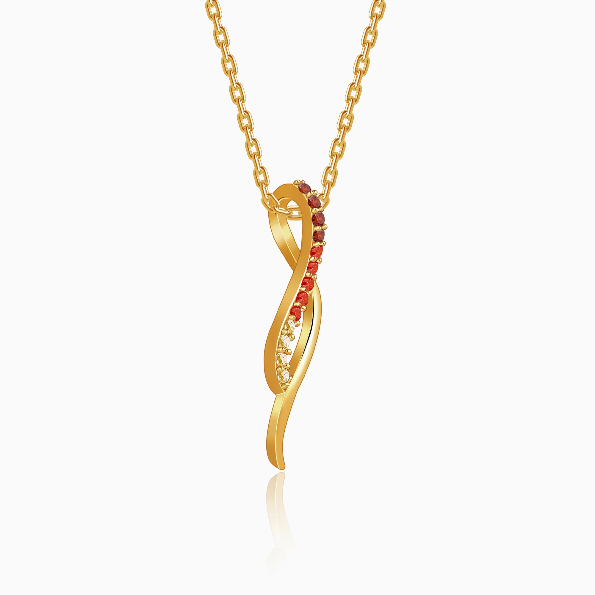 Golden Tanirika Pendant With Link Chain - Image 4