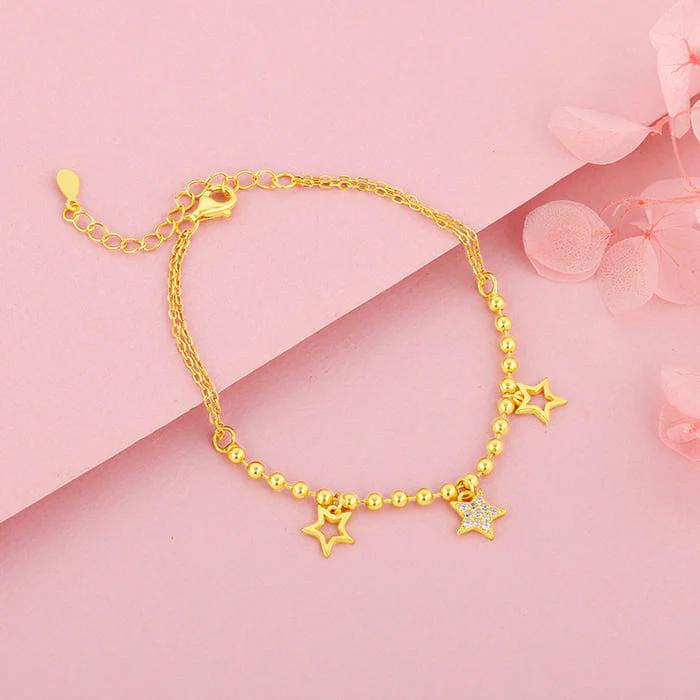Golden Twinkle Star Bracelet - Image 2