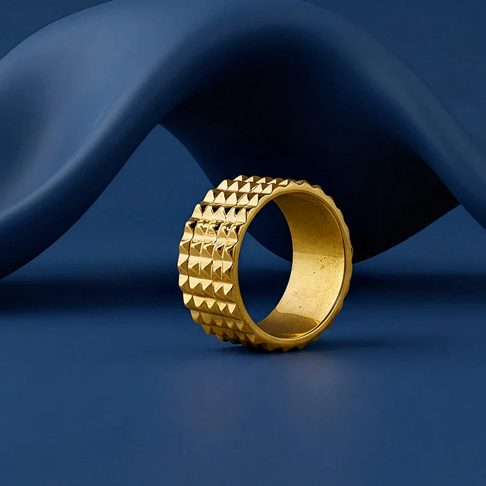 Golden Understated Icon Ring - Image 2