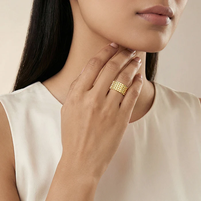 Golden Understated Icon Ring - Image 3