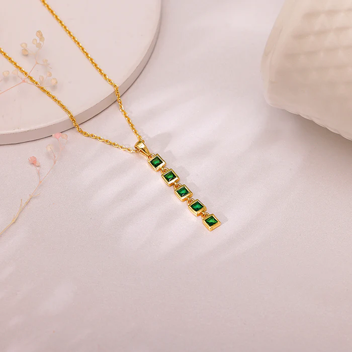 Golden Verdant Elegance Necklace - Image 2