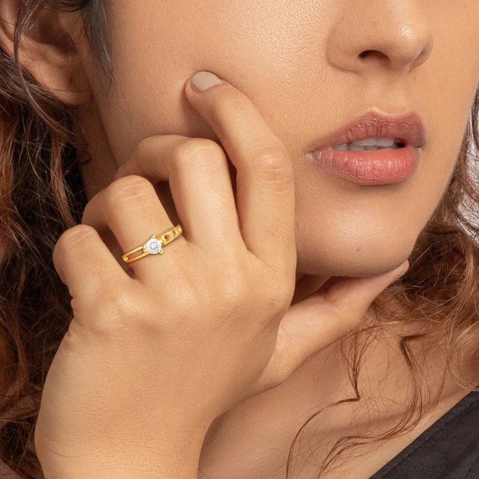 Golden Zircon Bliss Ring - Image 2