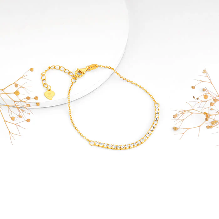 Golden Zircon Joy Tennis Bracelet - Image 2