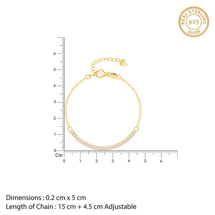 Golden Zircon Joy Tennis Bracelet - Image 4