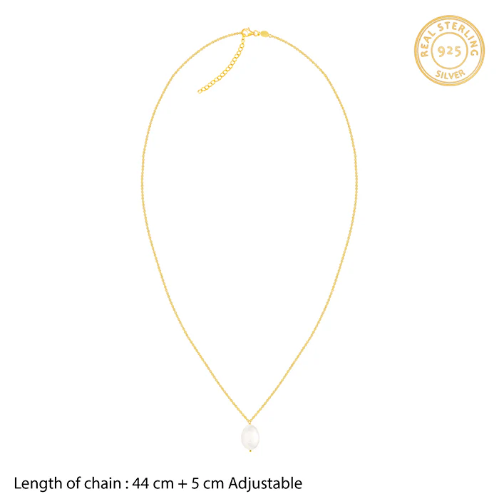 Golden Zooey Pearl Necklace - Image 5