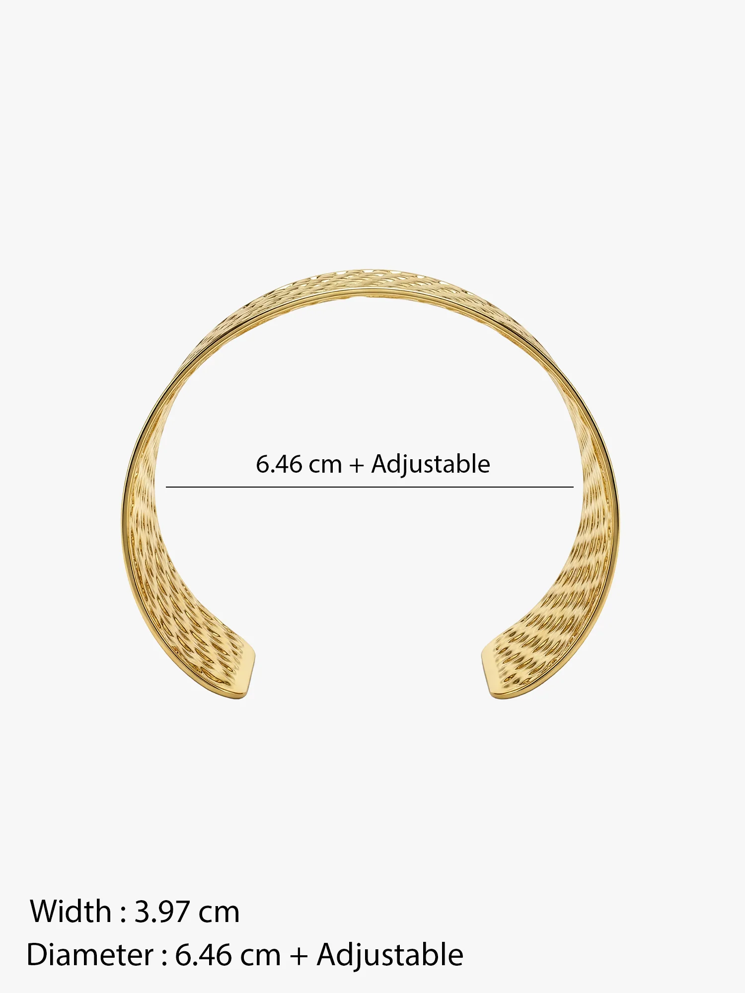 Grid Game Gold Plated Cuff Bracelet - Image 6
