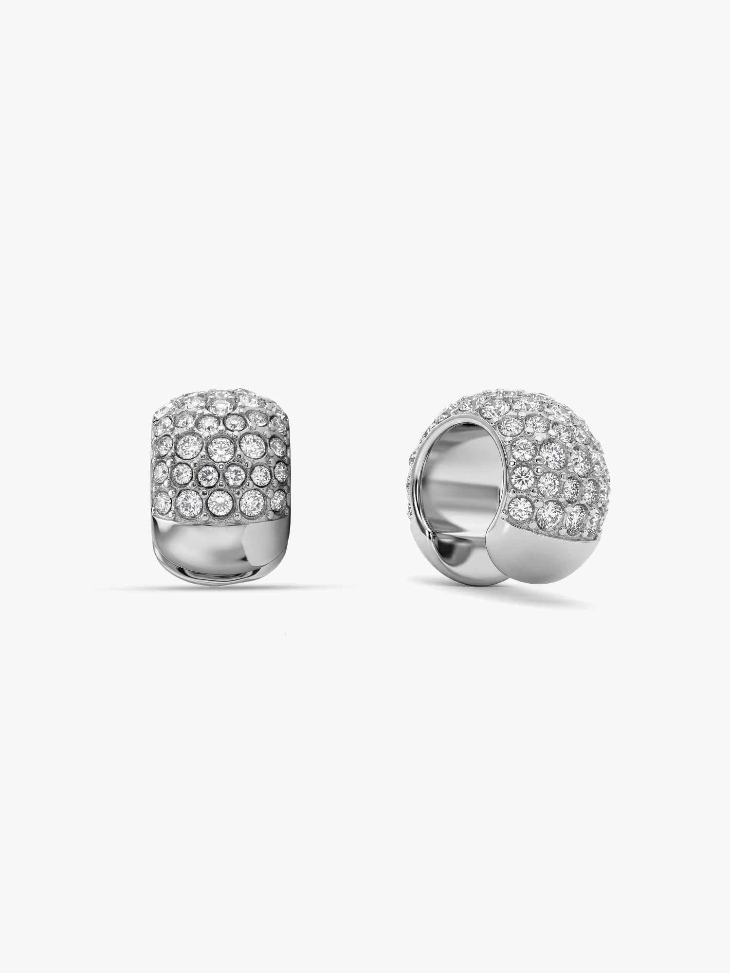 Grip Me Crystal Rhodium Plated Ear Cuffs - Image 5