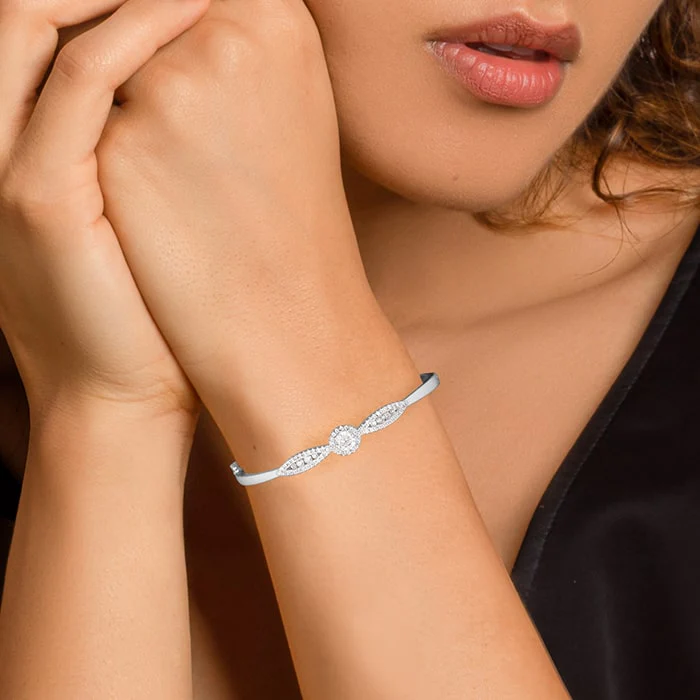 Silver Chic and Sparkly Bracelet - Image 3