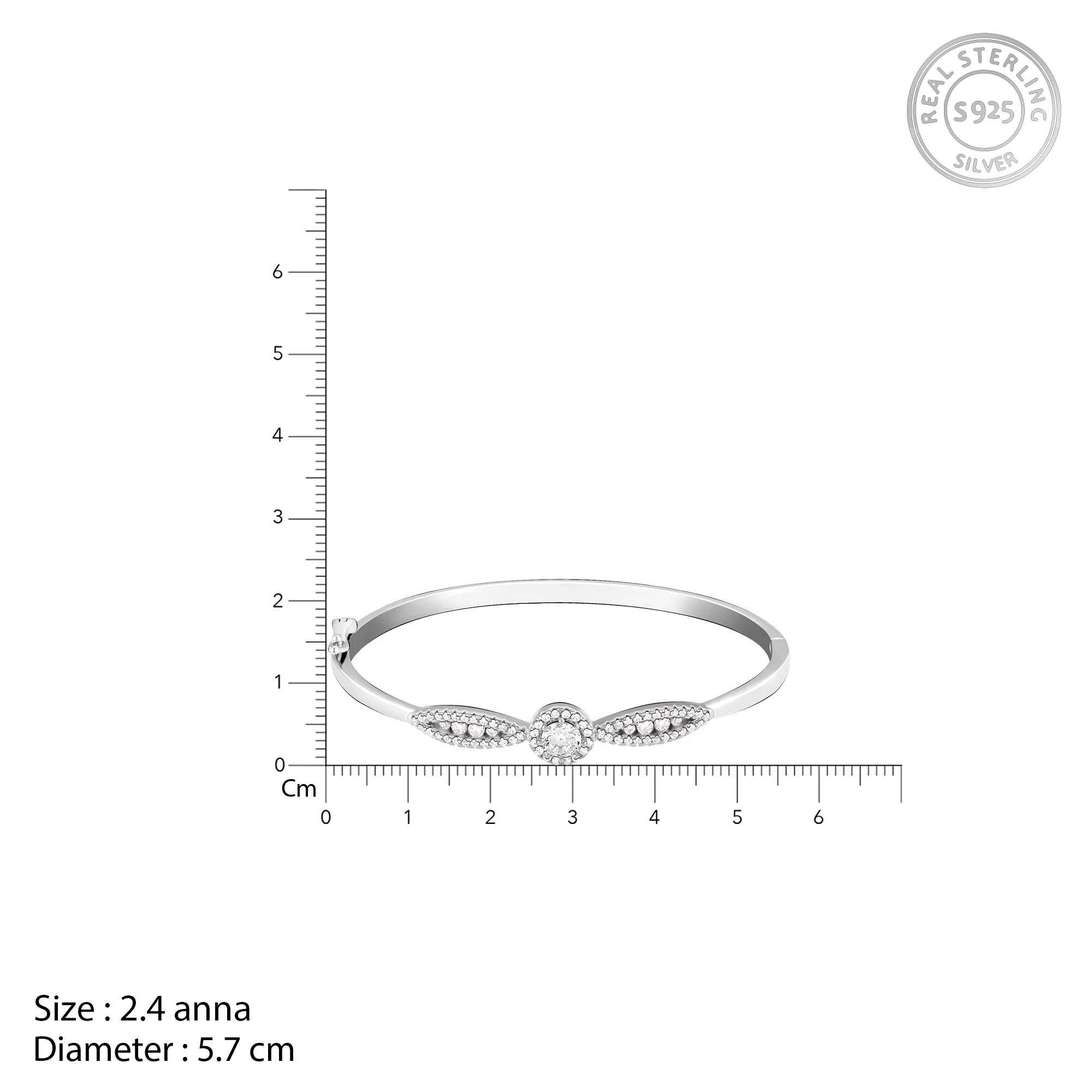 Silver Chic and Sparkly Bracelet - Image 5