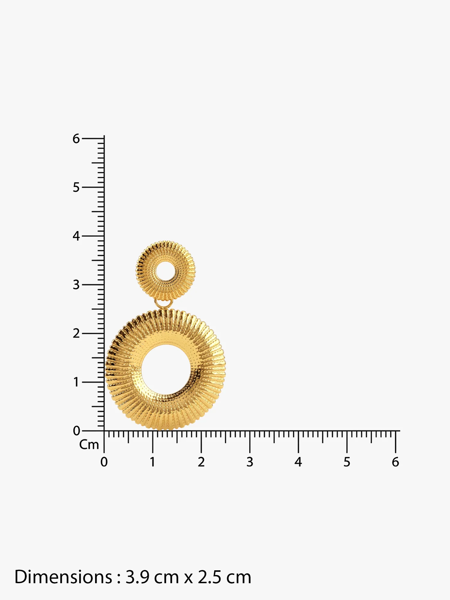 Halo Baby Gold Plated Earrings - Image 6