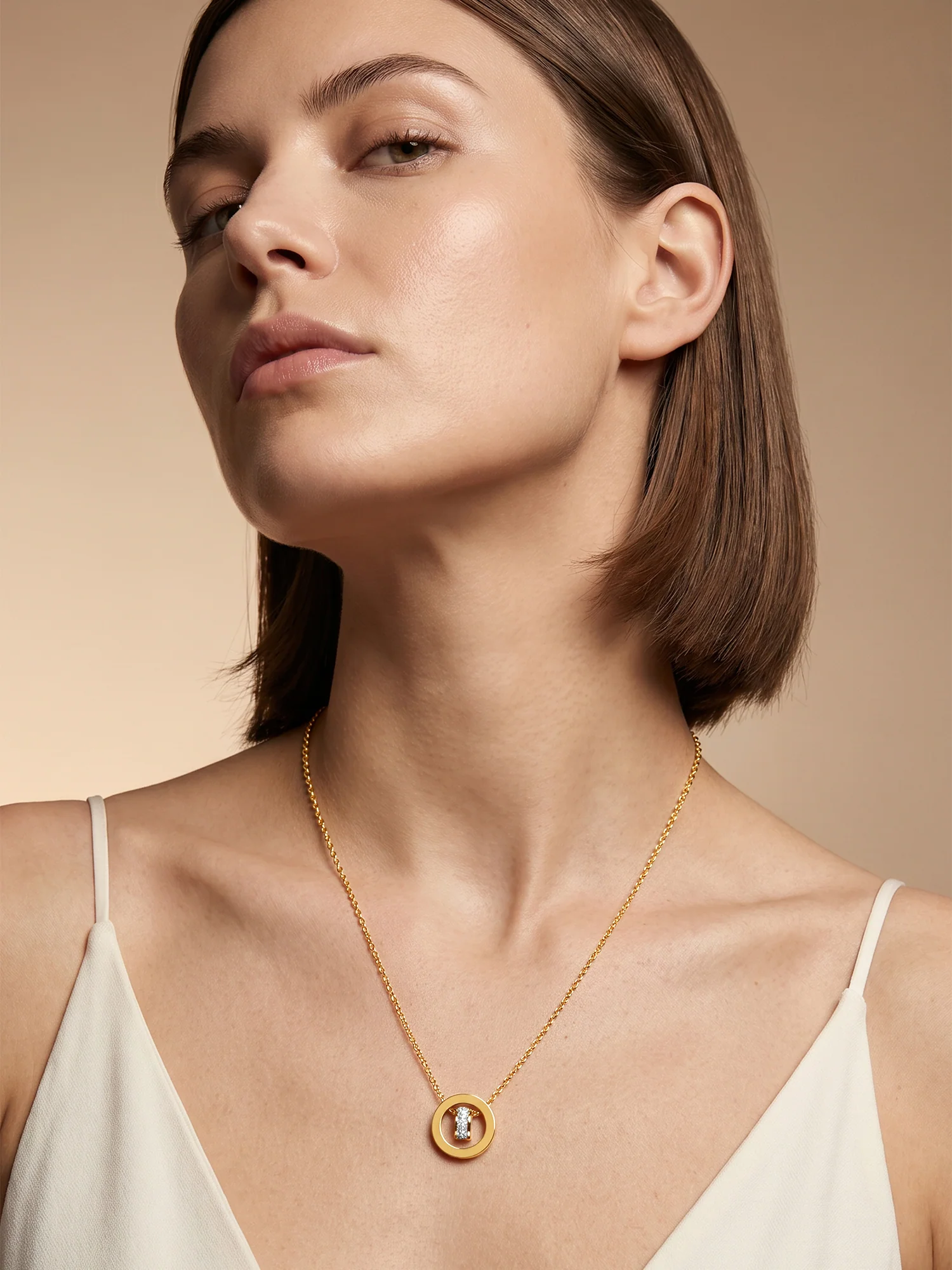 Halo Drip Gold Plated Necklace - Image 3