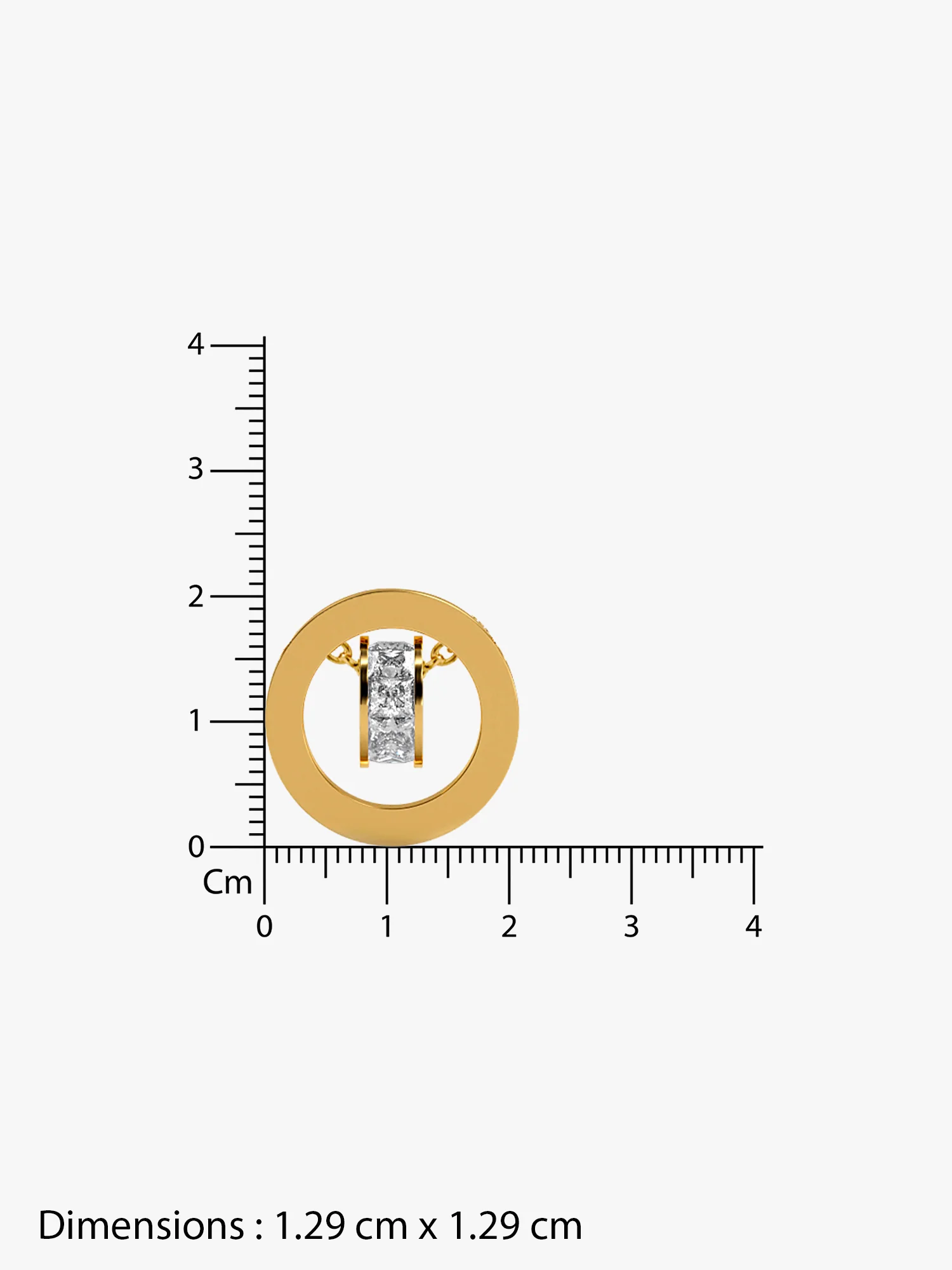 Halo Drip Gold Plated Necklace - Image 6