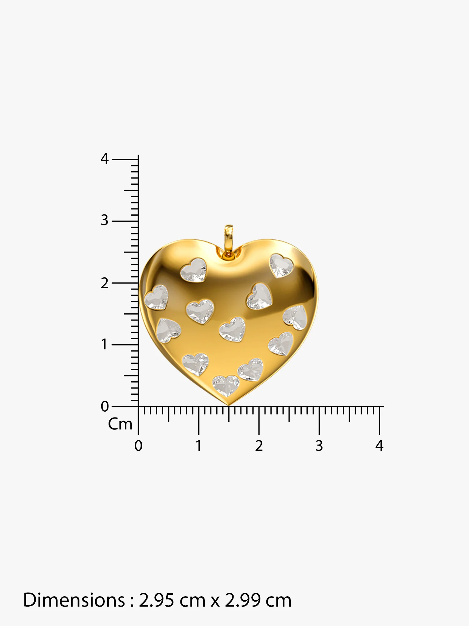 Heart Lock Gold Plated Pendant With Link Chain - Image 6