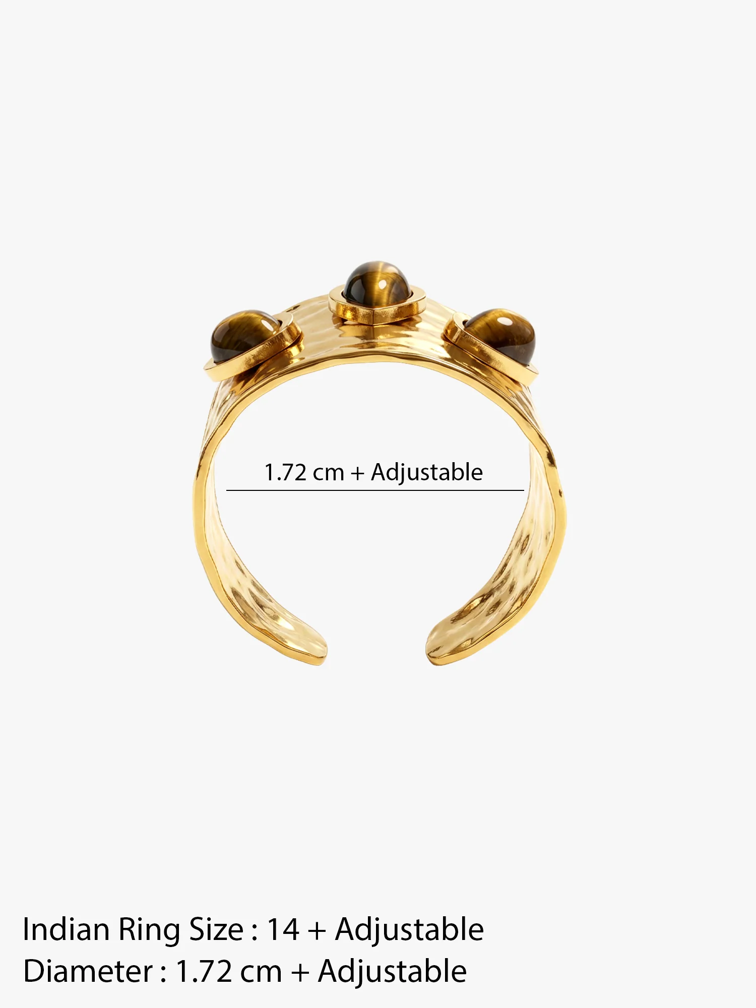 Hot Melt Gold Plated Ring (Size 14) - Image 6