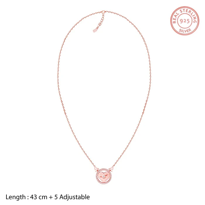 Rose Gold I Miss You Necklace - Image 5