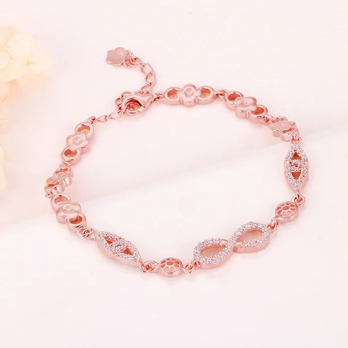Rose Gold Infinity Romance Bracelet - Image 2
