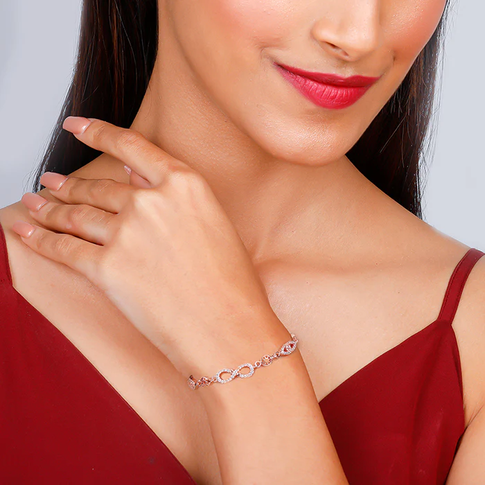 Rose Gold Infinity Romance Bracelet - Image 3