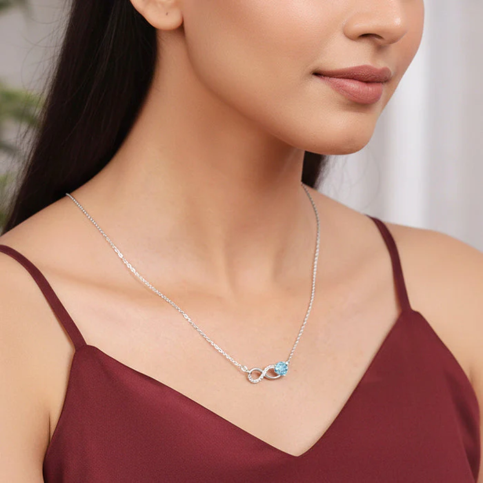 Silver Looped in Love Necklace - Image 3