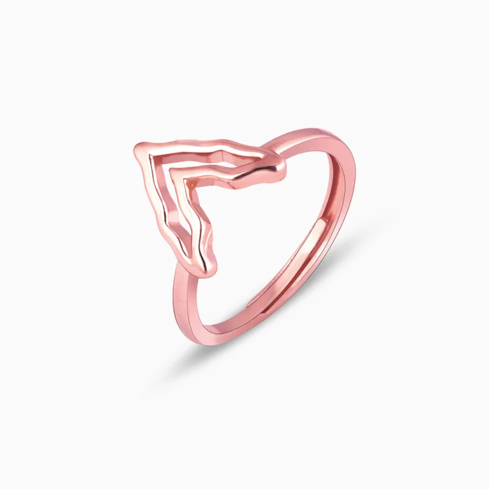 Rose Gold Mountain of Love Ring - Image 4