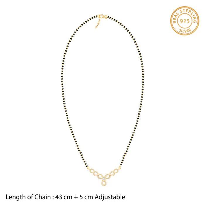 Golden Enamoured In Love Mangalsutra - Image 7