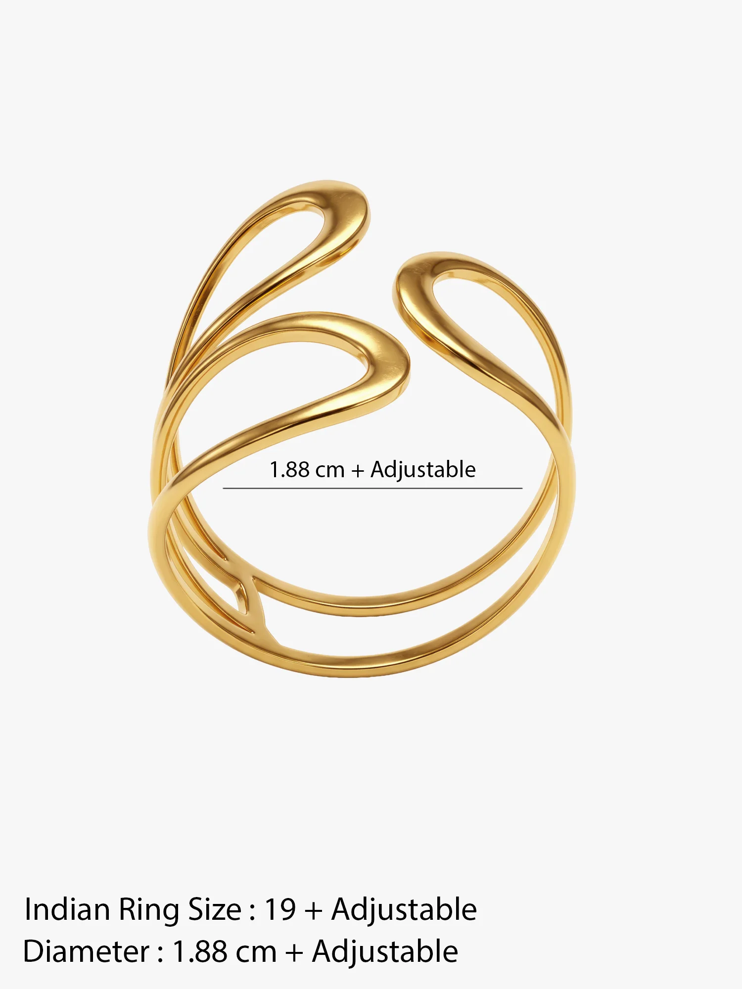 Loop Mood Gold Plated Ring - Image 6