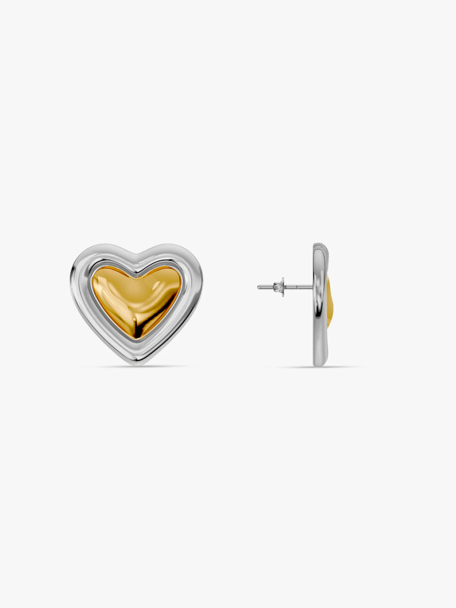Love Bomb Dual Tone Studs - Image 5