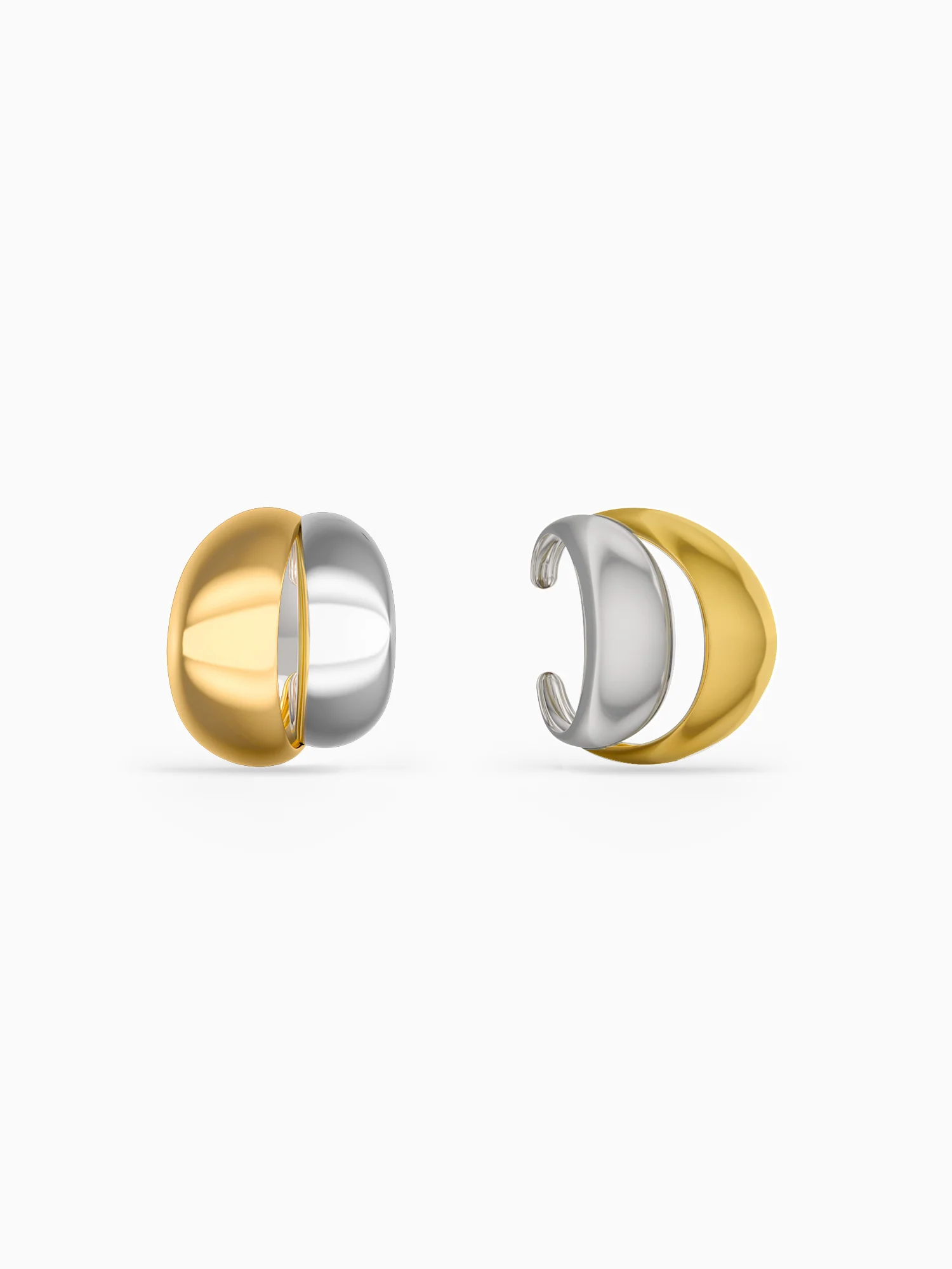 Mini Curve Dual Tone Ear Cuffs
