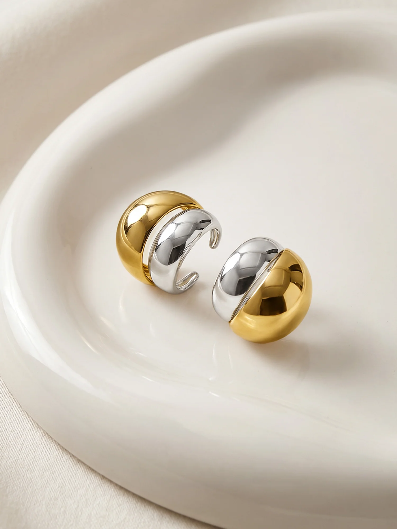 Mini Curve Dual Tone Ear Cuffs - Image 2