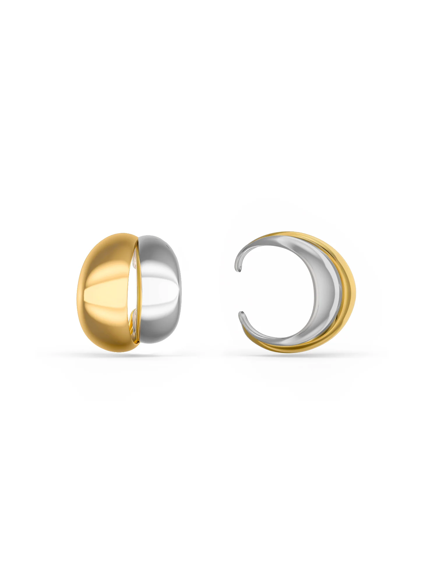 Mini Curve Dual Tone Ear Cuffs - Image 5